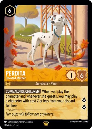 (015/204)  Perdita - Devoted Mother - Into the Inklands  Cold Foil