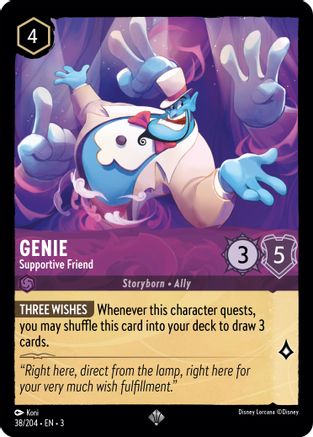 Genie - Supportive Friend (38/204) - Into the Inklands Cold Foil