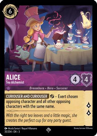 (035/204)  Alice - Tea Alchemist - Into the Inklands  Cold Foil