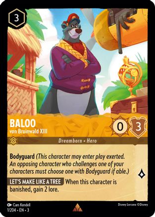 Baloo - von Bruinwald XIII (1/204) - Into the Inklands Cold Foil