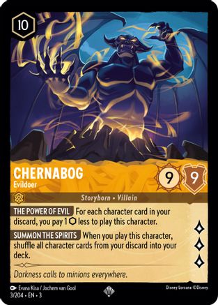 Chernabog - Evildoer (3/204) - Into the Inklands Cold Foil