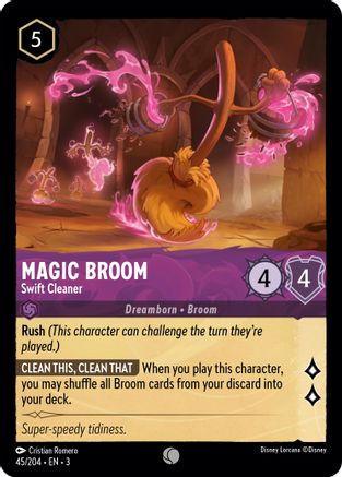 (045/204)  Magic Broom - Swift Cleaner - Into the Inklands  Normal