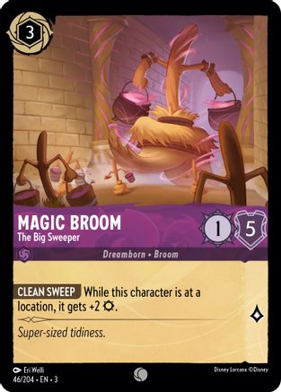 (046/204)  Magic Broom - The Big Sweeper - Into the Inklands  Normal