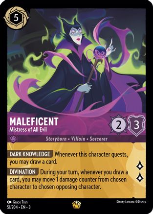 (051/204)  Maleficent - Mistress of All Evil - Into the Inklands  Cold Foil