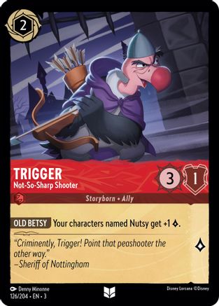 Trigger - Not-So-Sharp Shooter (126/204) - Into the Inklands Cold Foil