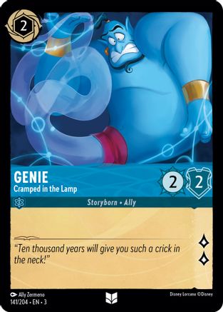 (141/204)  Genie - Cramped in the Lamp - Into the Inklands  Cold Foil