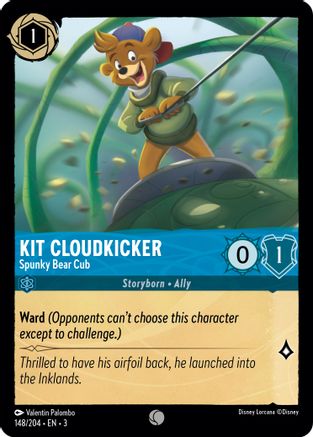 (148/204)  Kit Cloudkicker - Spunky Bear Cub - Into the Inklands  Normal