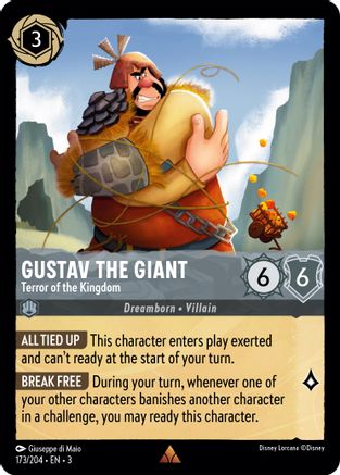 (173/204)  Gustav the Giant - Terror of the Kingdom - Into the Inklands  Cold Foil