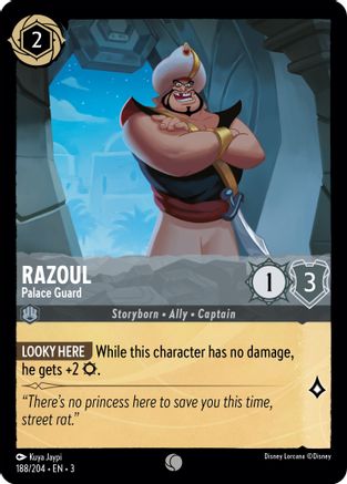 (188/204)  Razoul - Palace Guard - Into the Inklands  Cold Foil