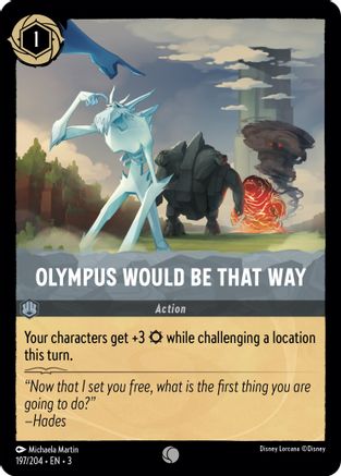 (197/204)  Olympus Would Be That Way - Into the Inklands  Cold Foil