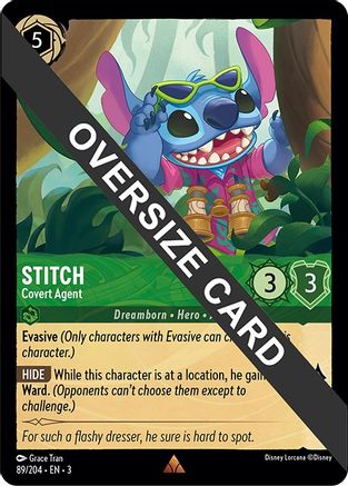 Stitch - Covert Agent (Oversized) (89/204) - Into the Inklands Cold Foil