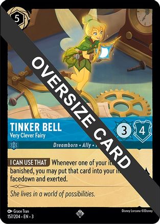 Tinker Bell - Very Clever Fairy (Oversized) (157/204) - Into the Inklands Cold Foil