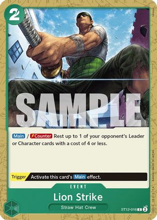 (ST12-016) Lion Strike - Starter Deck 12: Zoro and Sanji Normal