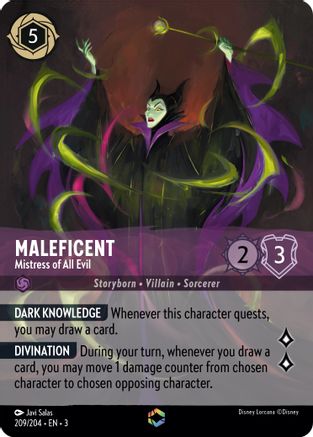 (209/204)  Maleficent - Mistress of All Evil (Enchanted) - Into the Inklands  Holofoil