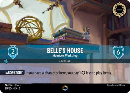 (219/204)  Belle's House - Maurice's Workshop (Enchanted) - Into the Inklands  Holofoil