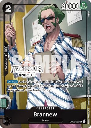 (OP03-089) Brannew (Online Regional 2024) [Participant] - One Piece Promotion Cards Foil