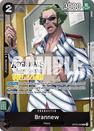 (OP03-089) Brannew (Online Regional 2024) [Winner] - One Piece Promotion Cards Nonfoil