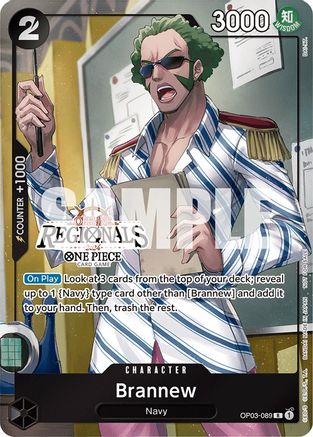 Brannew (Offline Regional 2024) [Participant] (OP03-089) - One Piece Promotion Cards Foil