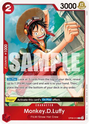 (OP06-013) Monkey.D.Luffy - Wings of the Captain Foil
