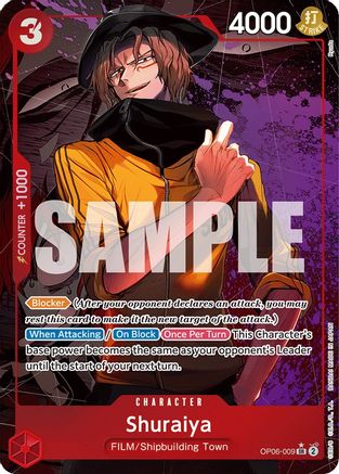 (OP06-009) Shuraiya (Alternate Art) - Wings of the Captain Foil
