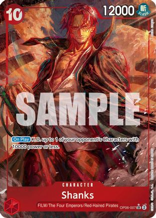 (OP06-007) Shanks (Alternate Art) - Wings of the Captain Foil