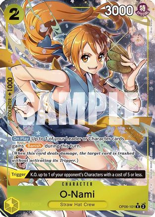 (OP06-101) O-Nami (Alternate Art) - Wings of the Captain Foil