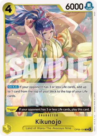 (OP06-104) Kikunojo - Wings of the Captain Foil