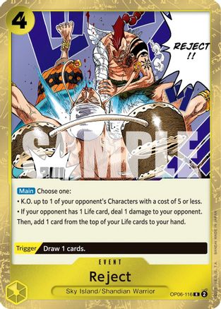 (OP06-116) Reject - Wings of the Captain Foil