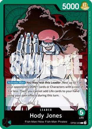 (OP06-020) Hody Jones (020) - Wings of the Captain Normal