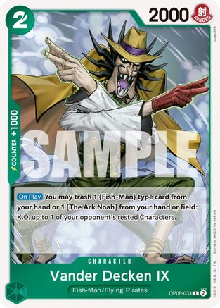 (OP06-033) Vander Decken IX - Wings of the Captain Foil