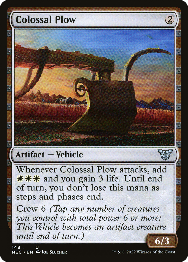 Colossal Plow (NEC-148) - Neon Dynasty Commander