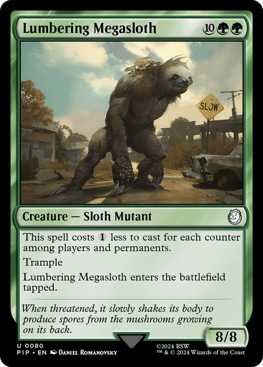 Lumbering Megasloth (PIP-080) - Fallout Foil