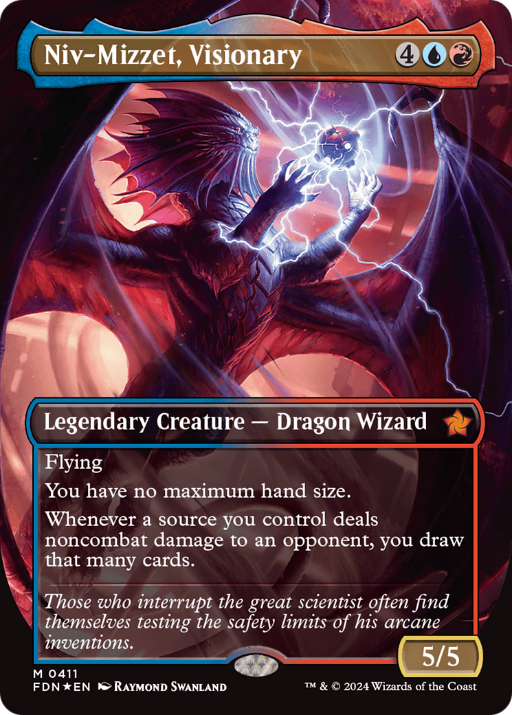 Niv-Mizzet, Visionary (FDN-411) - Foundations (Borderless)