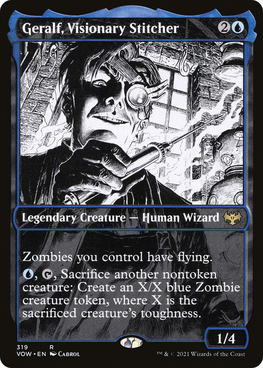 Geralf, Visionary Stitcher (Showcase) (VOW-319) - Innistrad: Crimson Vow: (Showcase) Foil