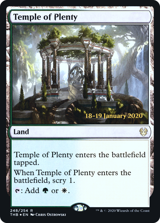 Temple of Plenty (PTHB-248S) - Theros Beyond Death Promos Foil