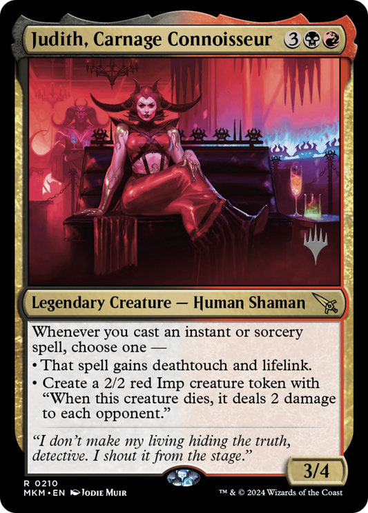 Judith, Carnage Connoisseur (PMKM-210P) - Murders at Karlov Manor Promos Foil