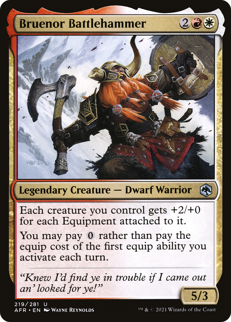 Bruenor Battlehammer (AFR-219) - Adventures in the Forgotten Realms Foil