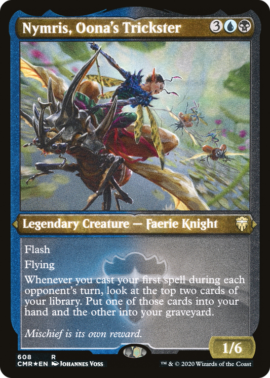 Nymris, Oona's Trickster (CMR-608) - Commander Legends Etched Foil