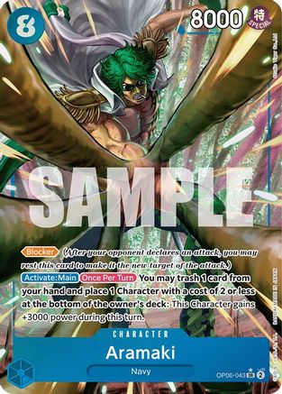 (OP06-043) Aramaki (Alternate Art) - Wings of the Captain Foil