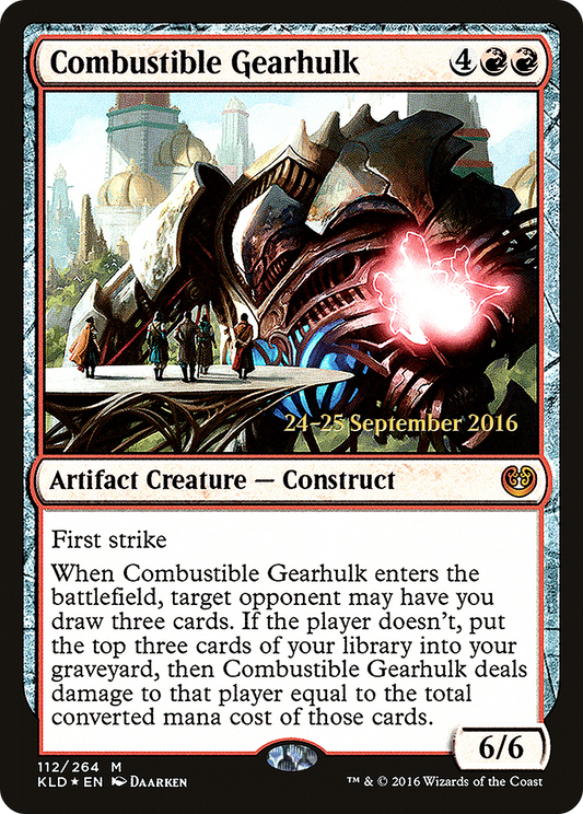 Combustible Gearhulk (PRE-112S) - Kaladesh Promos (Prerelease) Foil