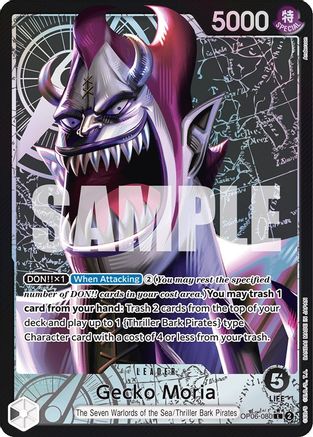 (OP06-080) Gecko Moria (080) (Alternate Art) - Wings of the Captain Foil