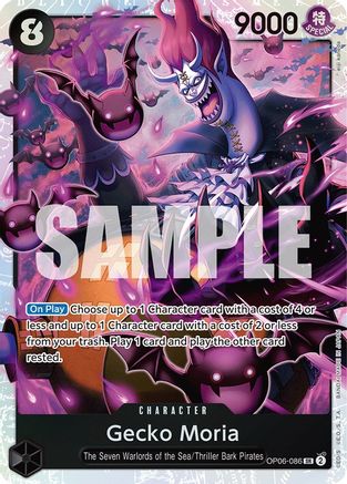 (OP06-086) Gecko Moria (086) - Wings of the Captain Foil