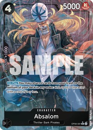 (OP06-081) Absalom (Alternate Art) - Wings of the Captain Foil