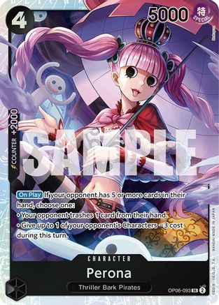 (OP06-093) Perona (093) - Wings of the Captain Foil