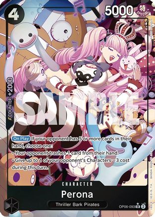 (OP06-093) Perona (093) (Alternate Art) - Wings of the Captain Foil