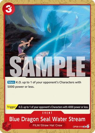 (OP06-019) Blue Dragon Seal Water Stream - Wings of the Captain Normal
