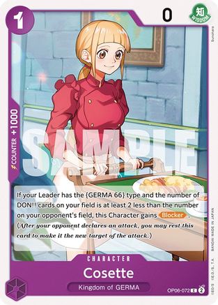 (OP06-072) Cosette - Wings of the Captain Normal
