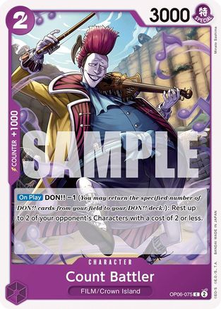 (OP06-075) Count Battler - Wings of the Captain Normal