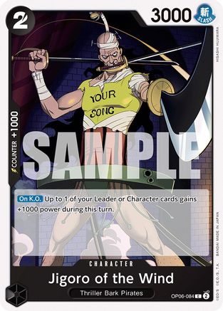 (OP06-084) Jigoro of the Wind - Wings of the Captain Normal