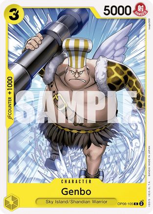 (OP06-105) Genbo - Wings of the Captain Normal